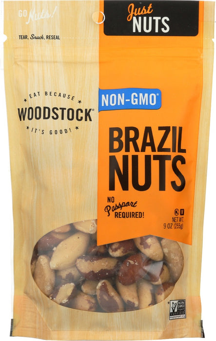 WOODSTOCK: Nuts Brazil Raw, 9 oz