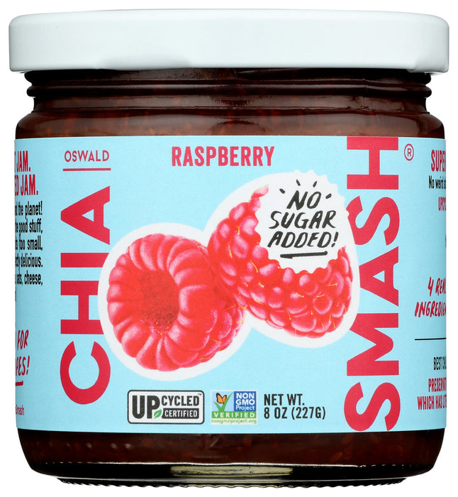 CHIA SMASH: Chia Raspberry Jam, 8 oz