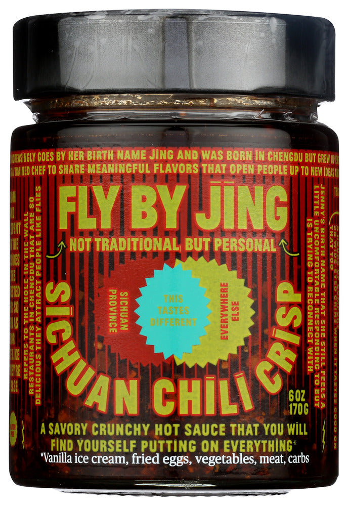 FLY BY JING: Crisp Sichuan Chili, 6 OZ - No Brand For Less