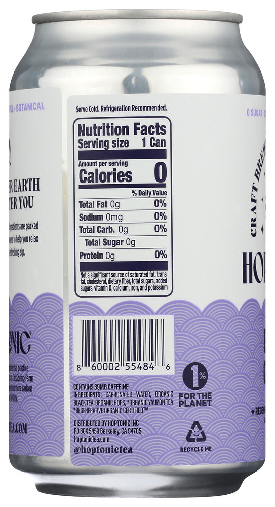 HOPTONIC: Earl Grey RTD Black Tea, 12 fo