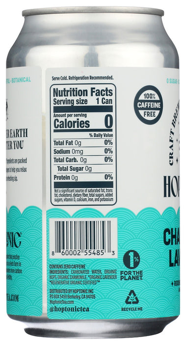 HOPTONIC: Chamomile RTD Herbal Tea, 12 fo