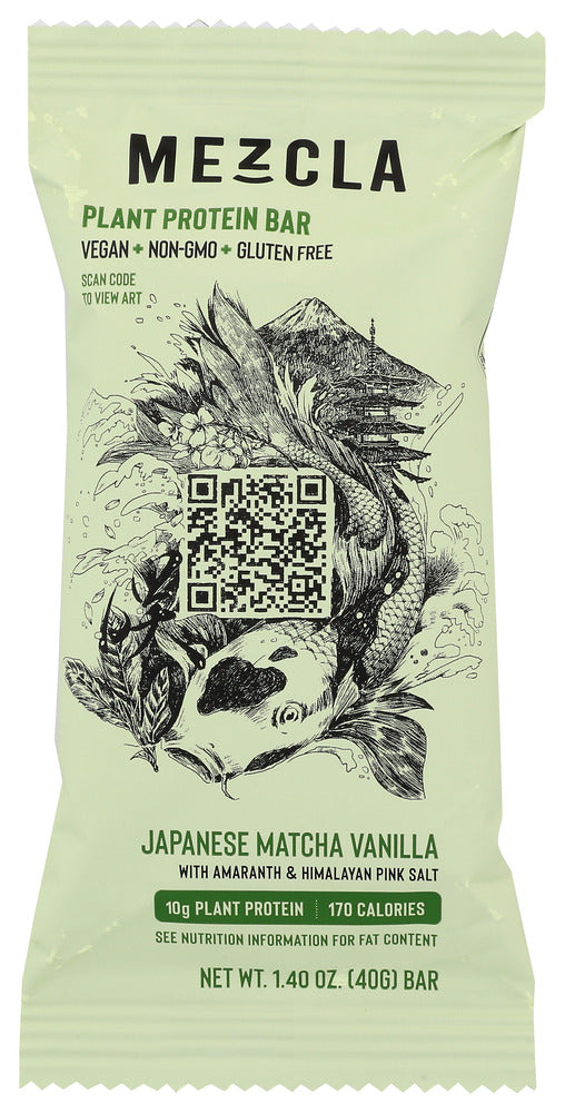MEZCLA: Japanese Matcha Vanilla Bar, 1.4 oz