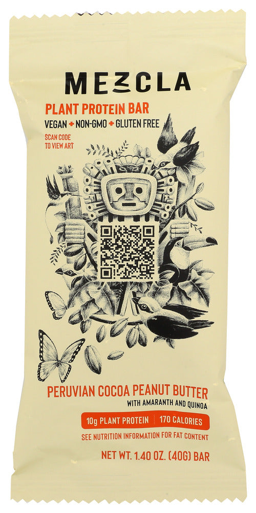 MEZCLA: Peruvian Cocoa Peanut Butter Bar, 1.4 oz