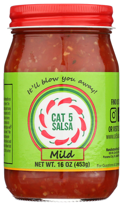 CAT 5 SALSA: Salsa Mild, 16 oz