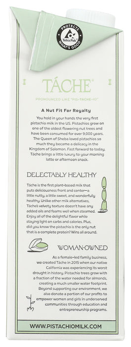 TACHE: Milk Pistachio Original Unsweetened, 32 fo