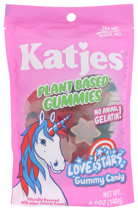 KATJES: Plant Based Love and Stars Gummies, 4.9 oz