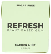 REFRESH GUM: Gum Garden Mint, 12 pc