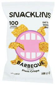 SNACKLINS: Barbeque Seasoned Plant Crisps, 3 oz