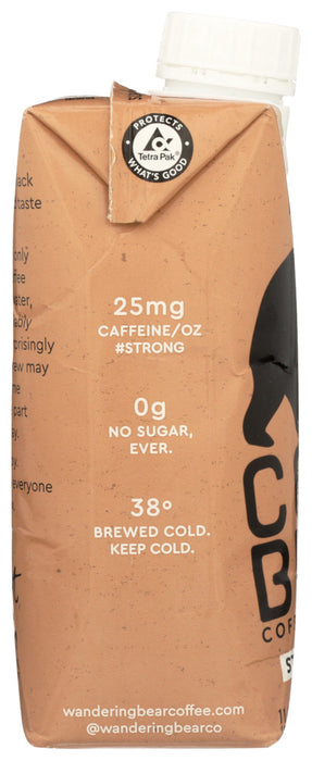 WANDERING BEAR COFFEE: Coffee Cold Brew Black, 11 fo