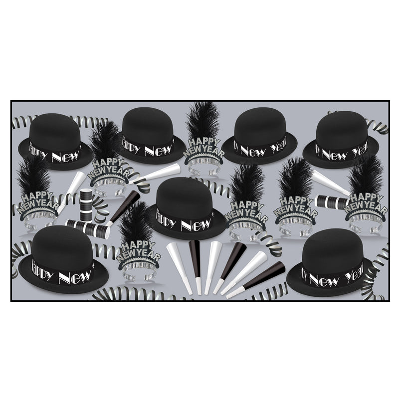 Black Velvet Asst for 50 by Beistle for New Years 50 Person Assortments