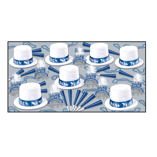 Arctic Blue Asst for 50 by Beistle for New Years 50 Person Assortments