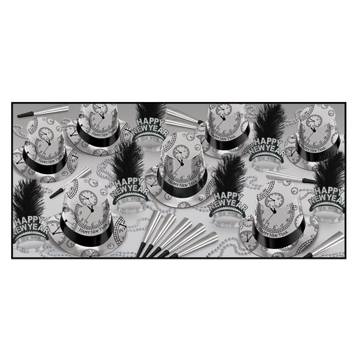 Silver Times Assortment by Beistle for New Years 50 Person Assortments