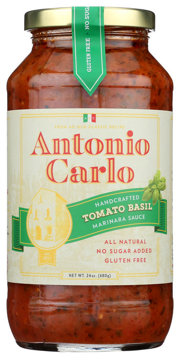 ANTONIO CARLO GOURMET SAUCE: Sauce Tomato Basil, 24 oz