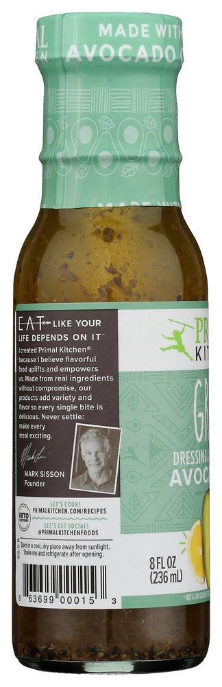 PRIMAL KITCHEN: Drssng Greek Vinaigrette, 8 oz