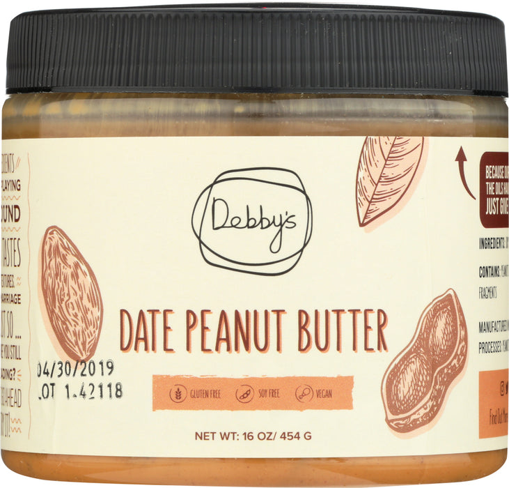 DEBBYS: Date Peanut Butter, 16 oz