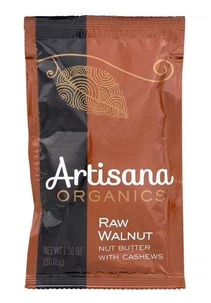 ARTISANA: Raw Walnut Butter with Cashews Squeeze Pack Organic, 1.06 oz