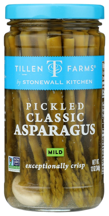Who says only cucumbers can be pickles? Blanced and hand-packed in mild brine just hours after harvest, these asparagus pickles might just be your new favorite garnish. With a little hint of garlic, this mild pickled asparagus is a flavorful and extra crunchy addition to cocktails, appetizers and sandwiches. 