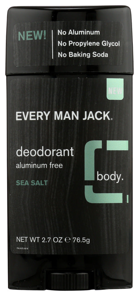 EVERY MAN JACK: Sea Salt Deodorant Stick, 2.7 oz - No Brand For Less