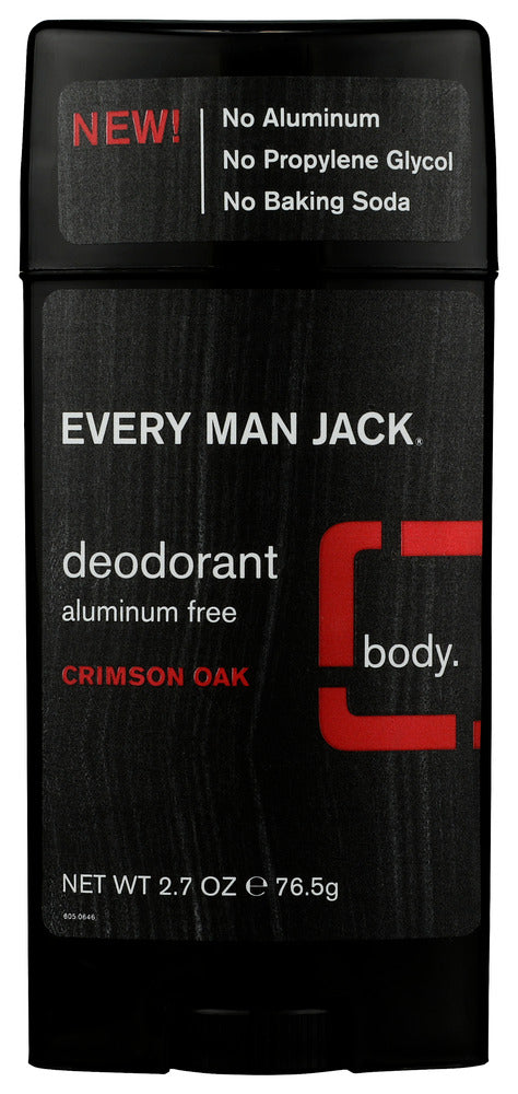 EVERY MAN JACK: Crimson Oak Deodorant Stick, 2.7 oz - No Brand For Less