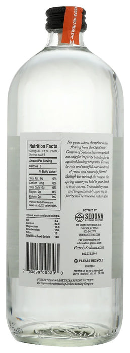 PURELY SEDONA: Water Spring Artesian, 25.4 fo