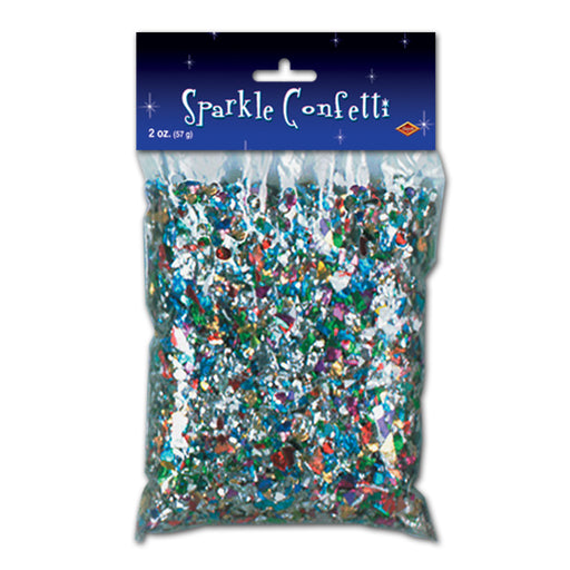 Pkgd Sparkle Confetti – (2 Oz/Pkg) by Beistle for New Years Metallic