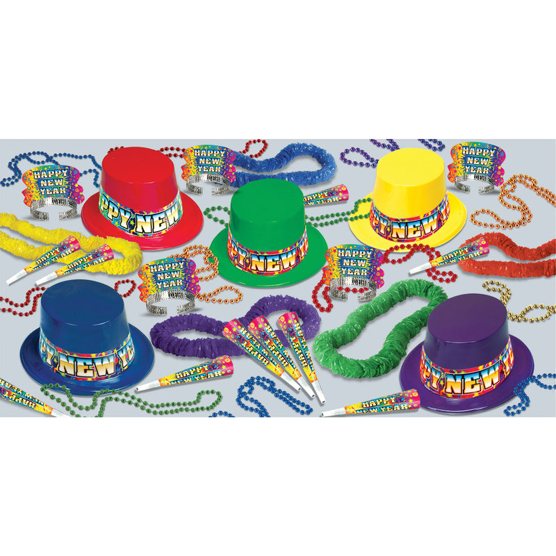 Rainbow Blast Asst for 50 by Beistle for New Years 50 Person Assortments