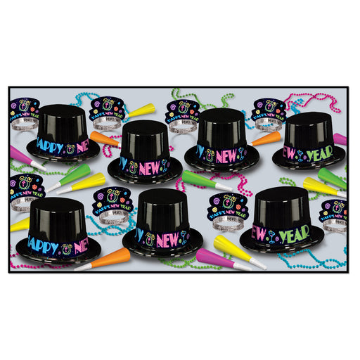 Neon Party Asst for 50 by Beistle for New Years 50 Person Assortments