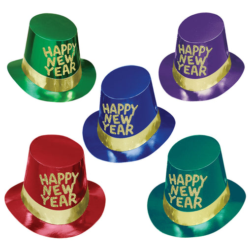 Gold Coast Hi-Hats by Beistle for New Years Foil