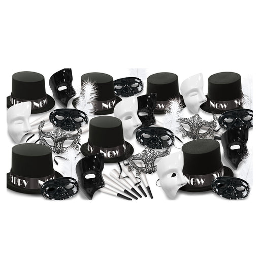 New Year Masquerade Asst for 50 by Beistle for New Years 50 Person Assortments
