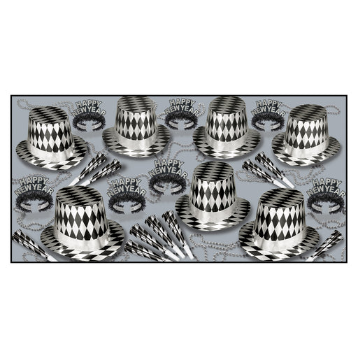 Harlequin Asst for 50 by Beistle for New Years 50 Person Assortments