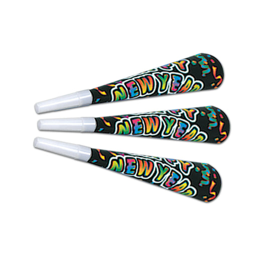 New Yorker Horns – 9" by Beistle for New Years Paper Horns