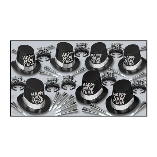 Black Tie Asst for 50 by Beistle for New Years 50 Person Assortments