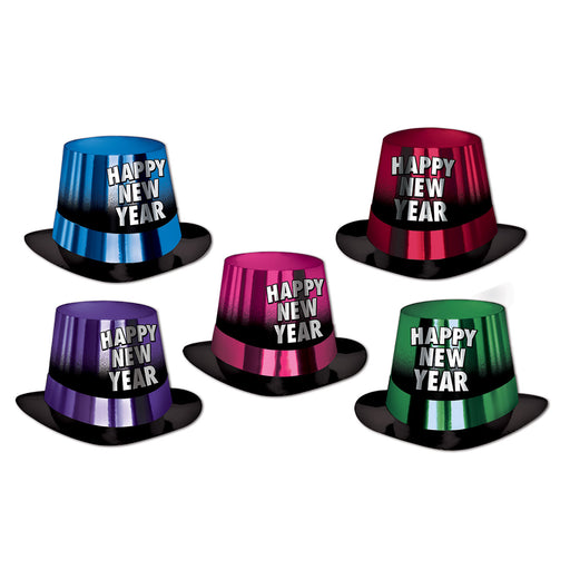 Entertainer Hi-Hats by Beistle for New Years Foil