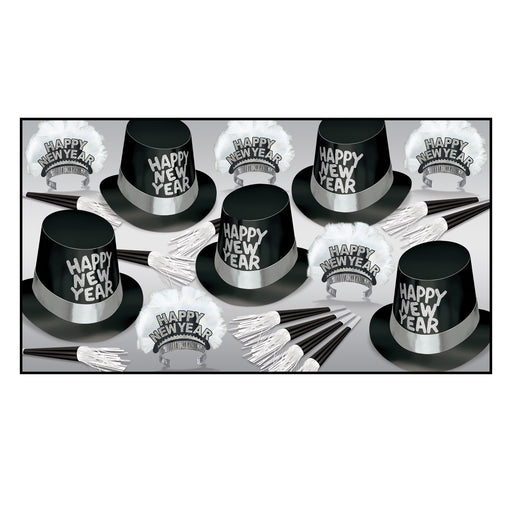 Tuxedo-Nite Asst for 10 by Beistle for New Years 10 Person Assortments