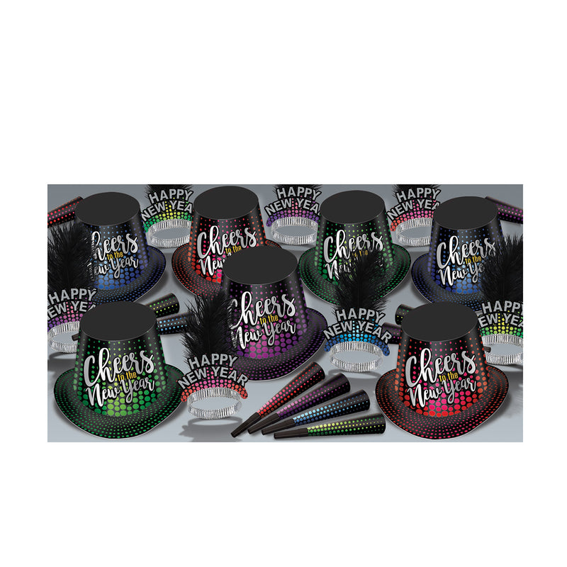 Cheers To The New Year Asst for 50 by Beistle for New Years 50 Person Assortments
