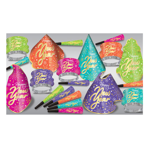 Neon Burst Asst for 10 by Beistle for New Years 10 Person Assortments