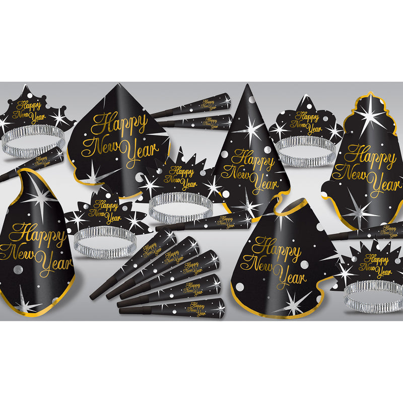 Shimmer Asst for 10 by Beistle for New Years 10 Person Assortments