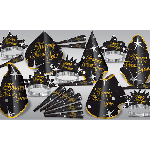Shimmer Asst for 10 by Beistle for New Years 10 Person Assortments
