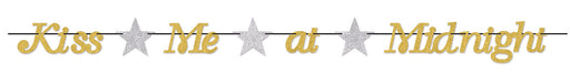 Kiss Me At Midnight Streamer – 6½" x 8' – (1/Pkg) by Beistle for New Years Streamers