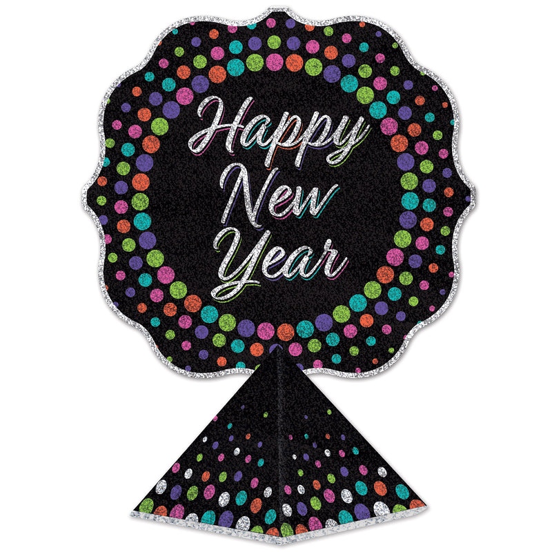 3-D Happy New Year Centerpiece – 12½" x 9" – (1/Pkg) by Beistle for New Years 3-D