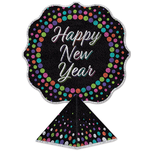 3-D Happy New Year Centerpiece – 12½" x 9" – (1/Pkg) by Beistle for New Years 3-D
