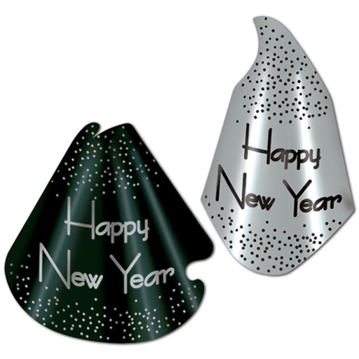 Sparkling Silver Hat Assortment by Beistle for New Years Foil