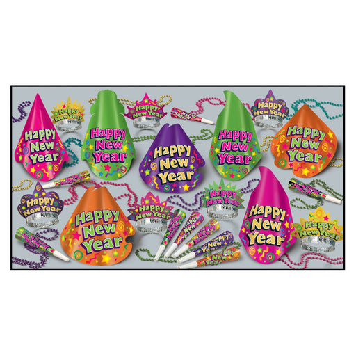 Color-Brite Asst for 50 by Beistle for New Years 50 Person Assortments