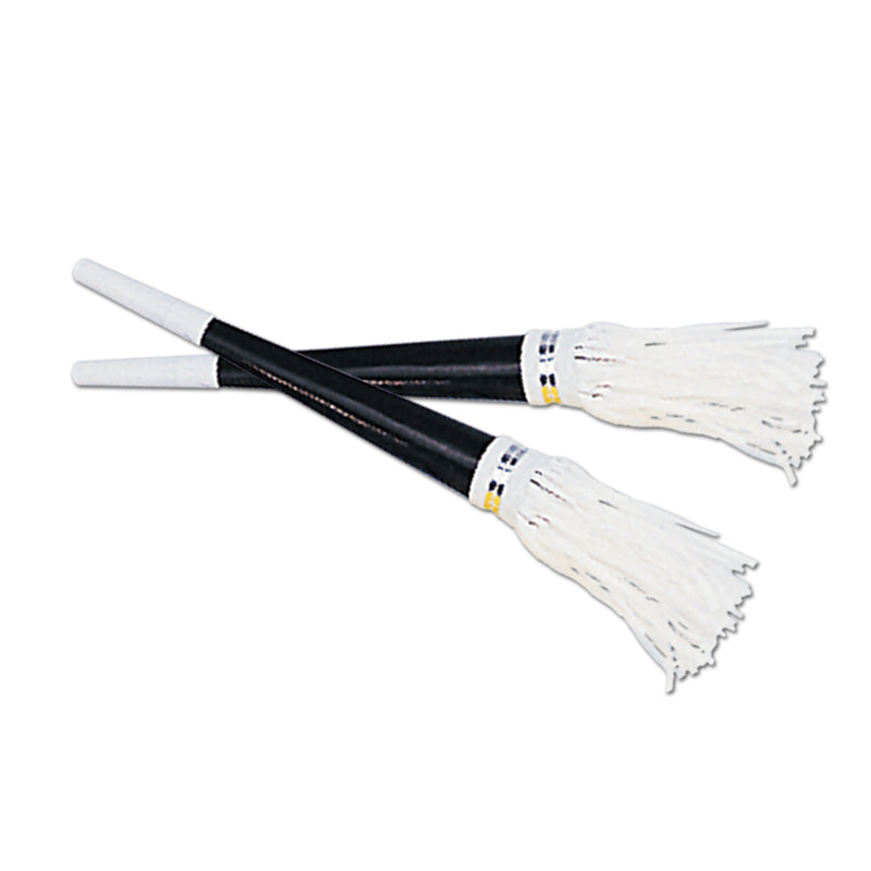 Black Foil Horns w/White Tassel – 9" by Beistle for New Years Foil Horns