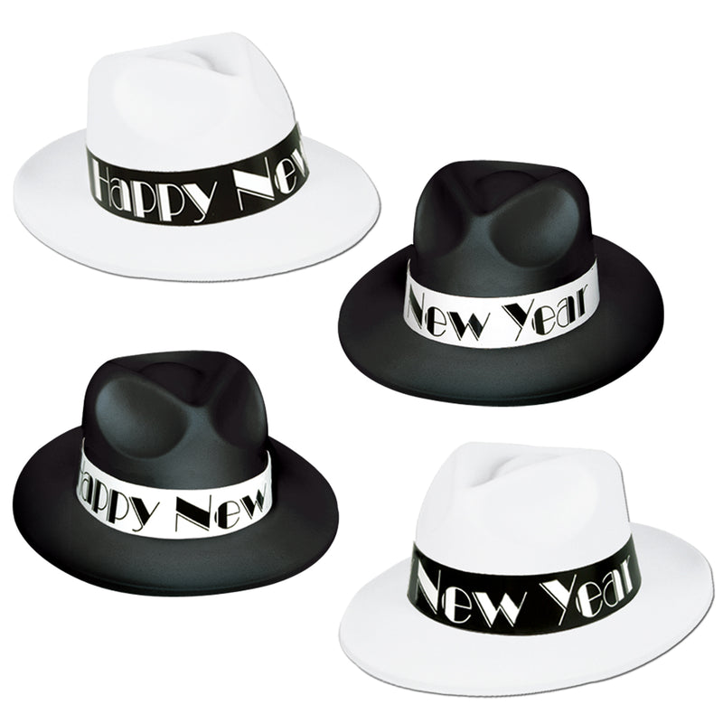 Chicago Swing Fedoras by Beistle for New Years Velour