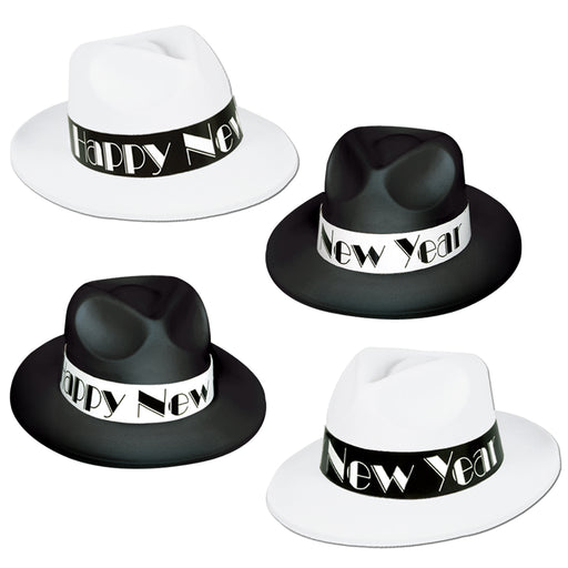 Chicago Swing Fedoras by Beistle for New Years Velour