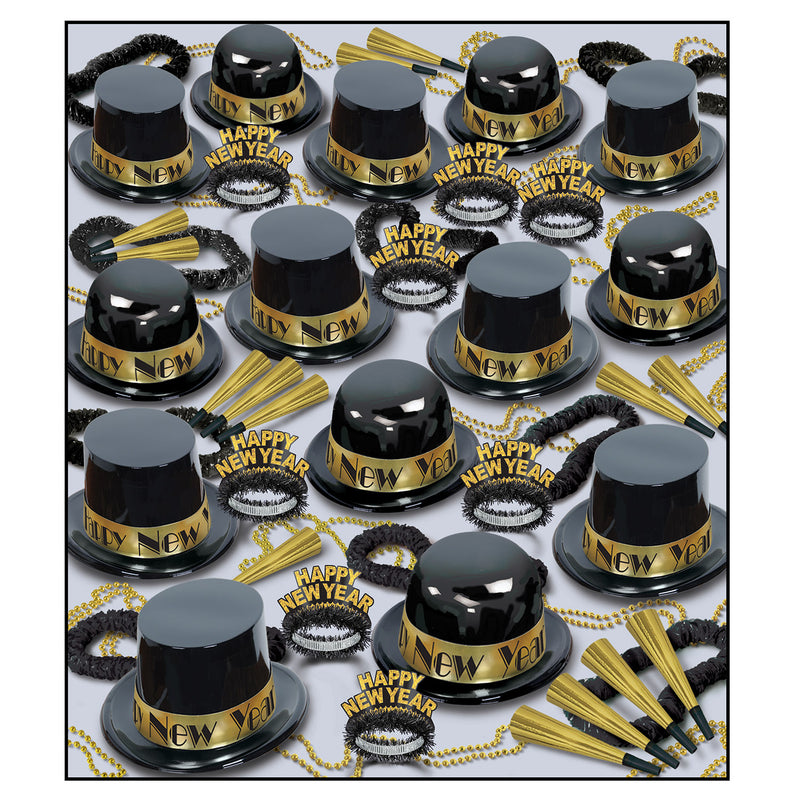 Showtime Gold Deluxe Asst for 100 by Beistle for New Years 100 Person Assortments