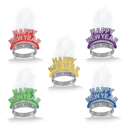 Swing Tiaras by Beistle for New Years Plumed