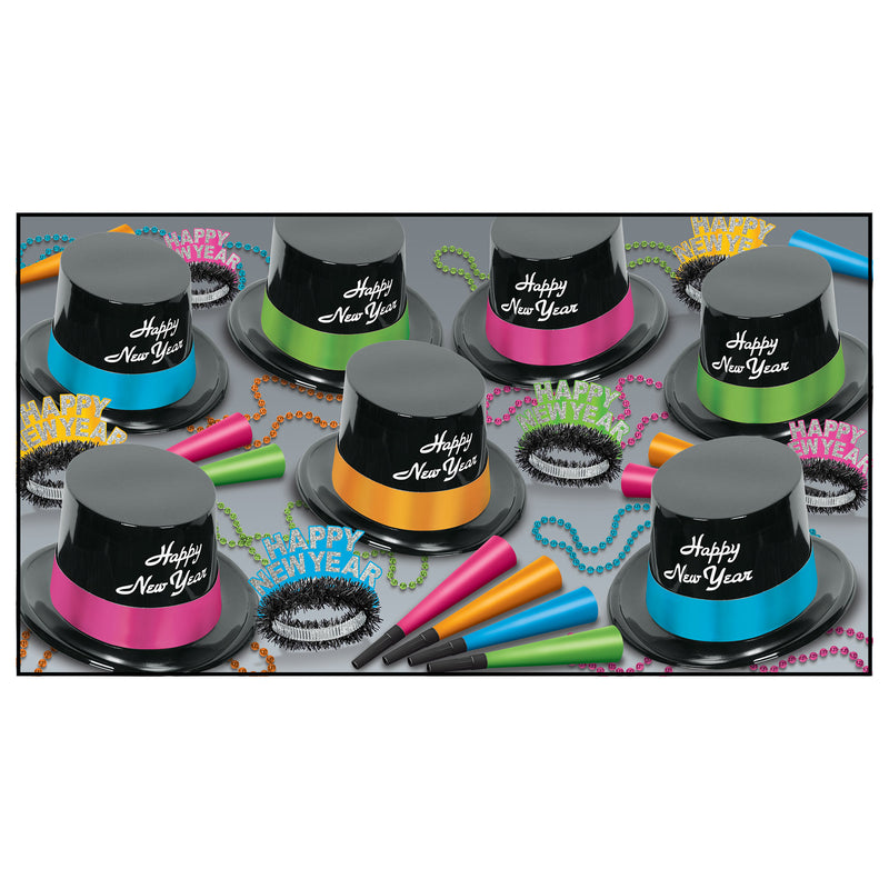 Neon Legacy Asst for 50 by Beistle for New Years 50 Person Assortments