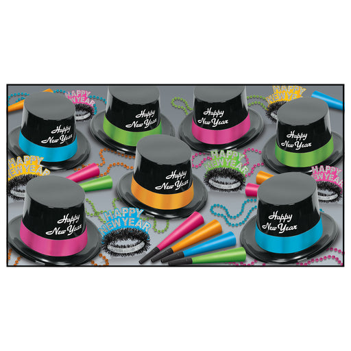 Neon Legacy Asst for 50 by Beistle for New Years 50 Person Assortments